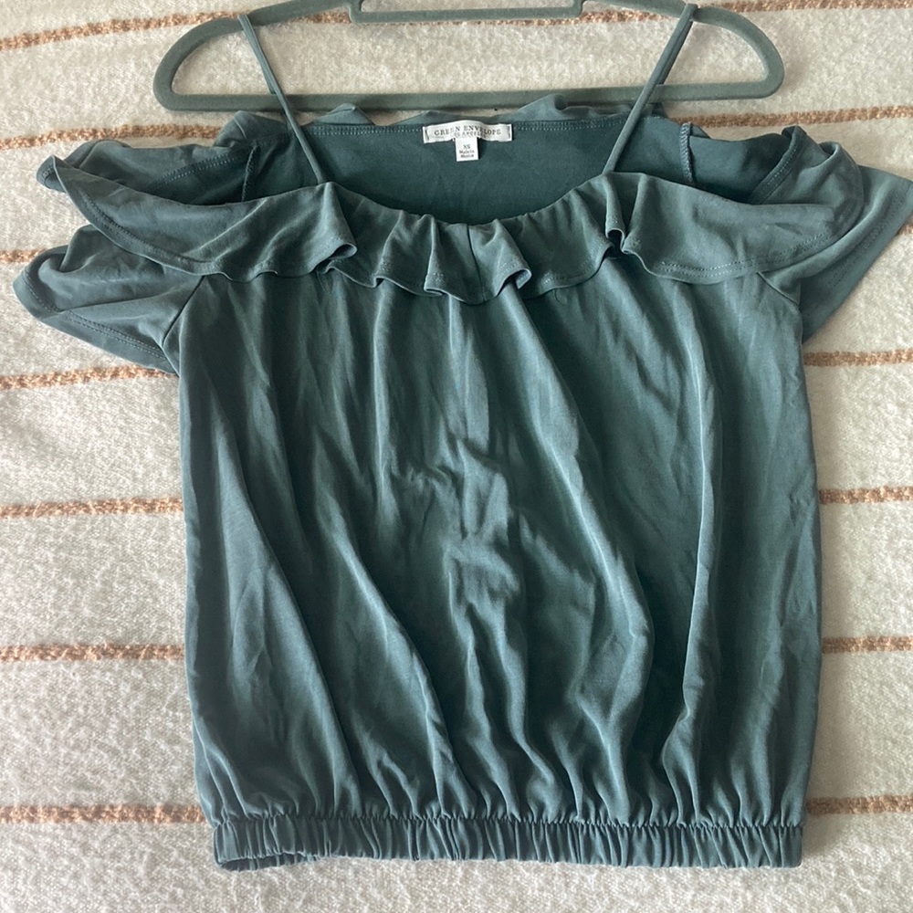 Green Envelope Blouse